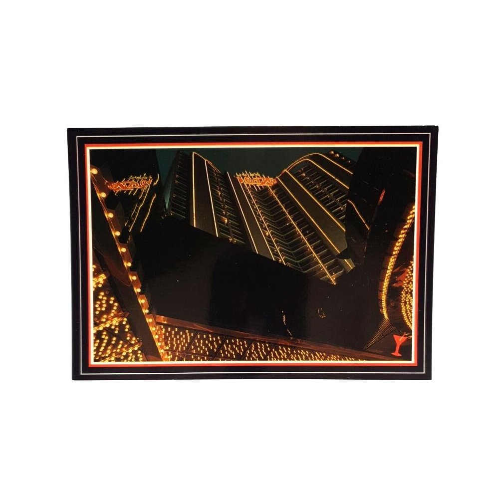 Union Plaza Hotel Las Vegas Vintage Postcard c1980's Unused Nights Print